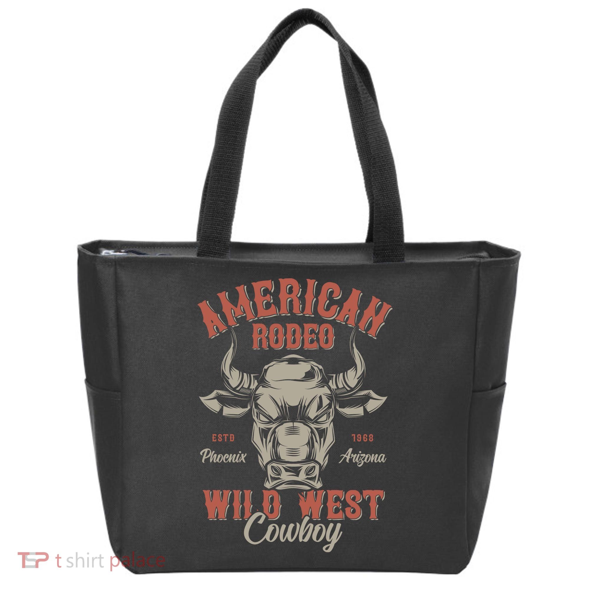 American Rodeo Wild West Cowboy Tote Bag