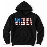 America Red White Blue Stars And Stripes Hoodie thumb 0