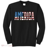 America Red White Blue Stars And Stripes Sweatshirt thumb 0