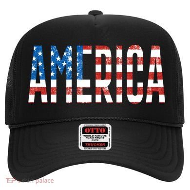 America Red White Blue Stars And Stripes Hat