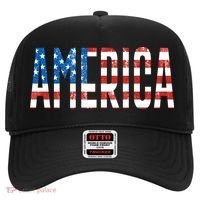 America Red White Blue Stars And Stripes Hat thumb 0