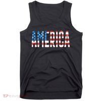 America Red White Blue Stars And Stripes Tank Top thumb 0