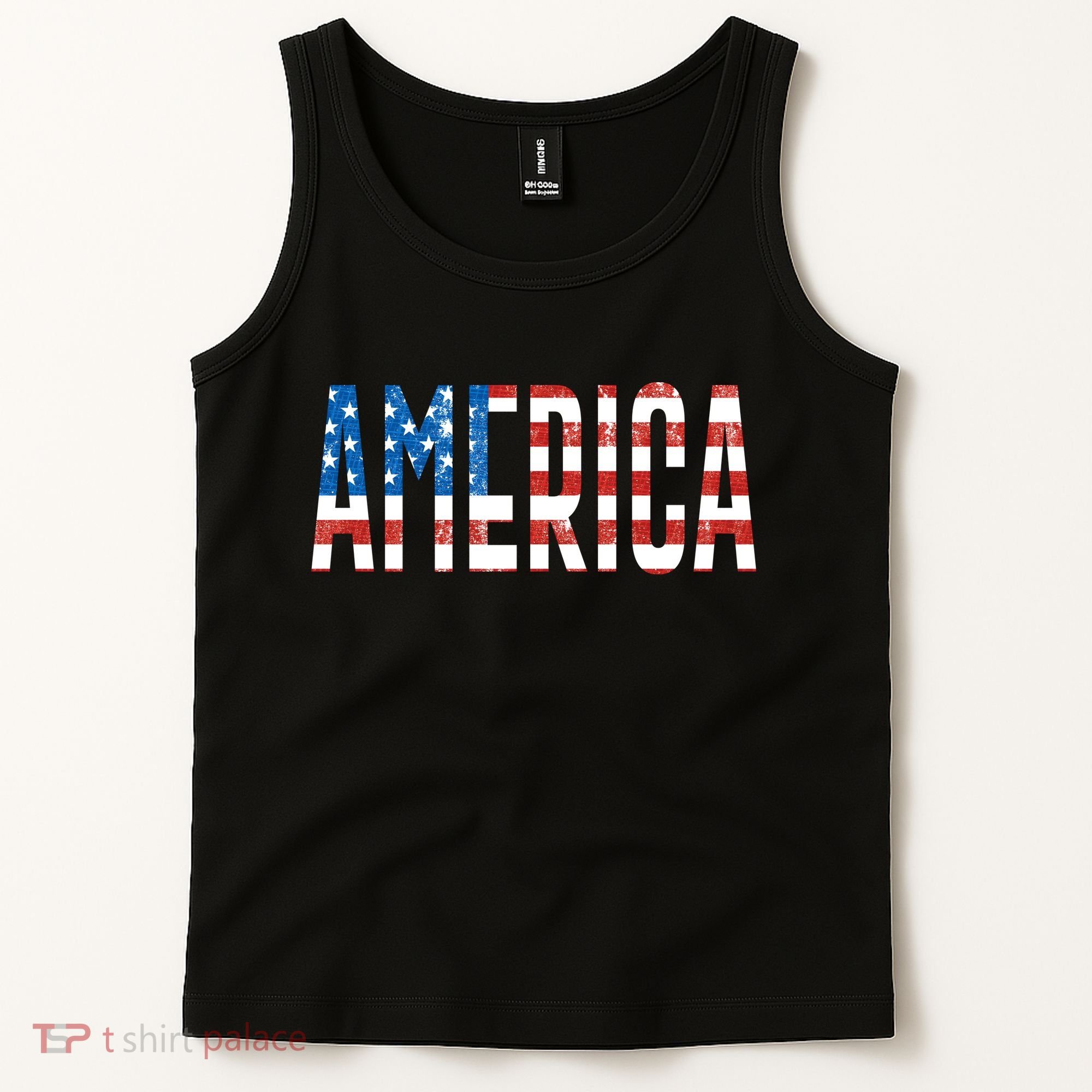 America Red White Blue Stars And Stripes Tank Top