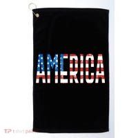 America Red White Blue Stars And Stripes Golf Towel thumb 0