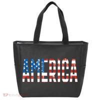 America Red White Blue Stars And Stripes Tote Bag thumb 0