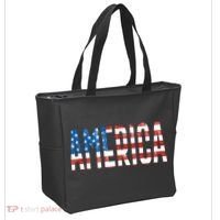 America Red White Blue Stars And Stripes Tote Bag thumb 2