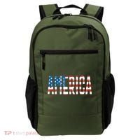 America Red White Blue Stars And Stripes Backpack thumb 0