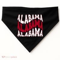 Alabama Retro Wave USA-Made Doggie Bandana thumb 0