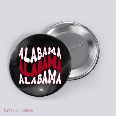 Alabama Retro Wave Button