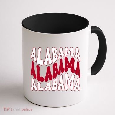 Alabama Retro Wave Coffee Mug back