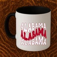 Alabama Retro Wave Coffee Mug thumb 2