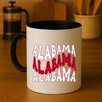 Alabama Retro Wave Coffee Mug thumb 4