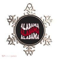 Alabama Retro Wave Ornament thumb 0