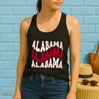 Alabama Retro Wave Women's Tank Top thumb 2