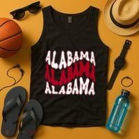 Alabama Retro Wave Tank Top thumb 4