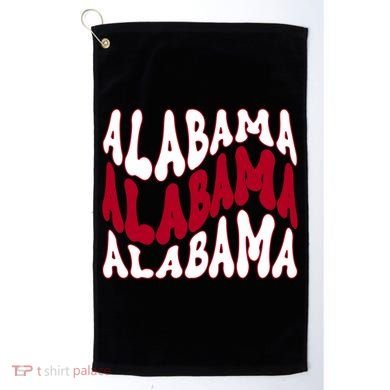 Alabama Retro Wave Golf Towel