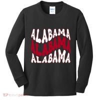 Alabama Retro Wave Kids Long Sleeve Shirt thumb 0