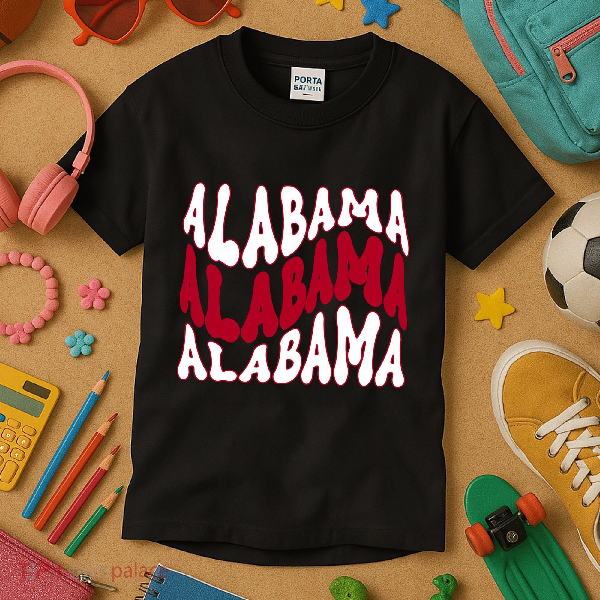 Alabama Retro Wave Kids T-Shirt