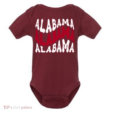 Alabama Retro Wave Baby Bodysuit