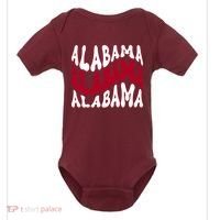 Alabama Retro Wave Baby Bodysuit thumb 0