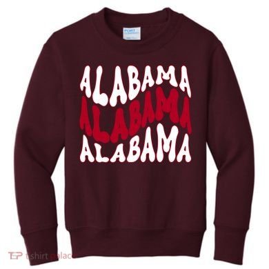 Alabama Retro Wave Kids Sweatshirt