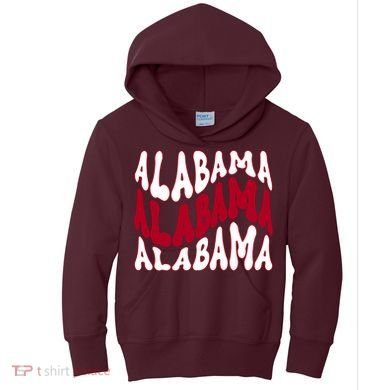 Alabama Retro Wave Kids Hoodie