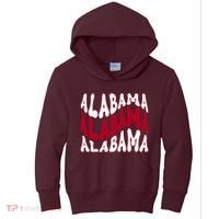 Alabama Retro Wave Kids Hoodie thumb 0
