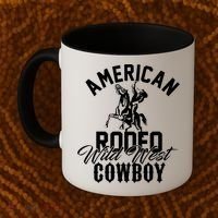 American Rodeo Wild West Cowboy Western Howdy Gift Coffee Mug thumb 2