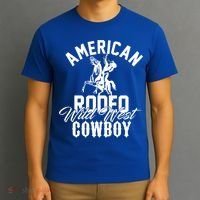 American Rodeo Wild West Cowboy Western Howdy Gift T-Shirt thumb 3