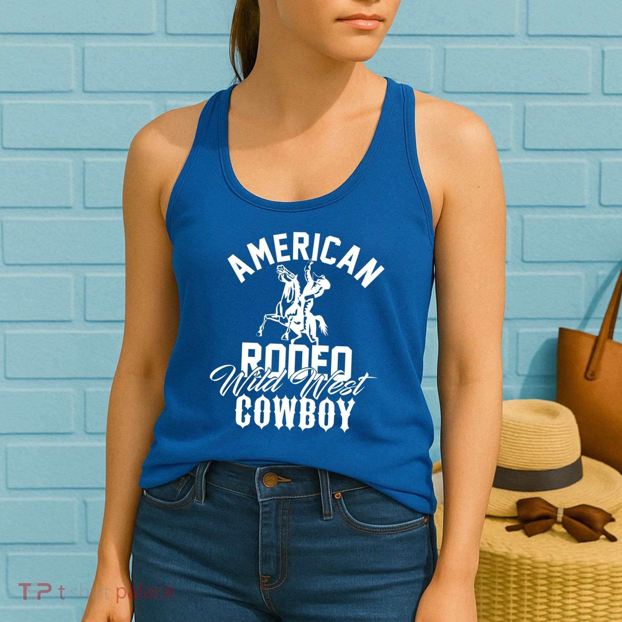 American Rodeo Wild West Cowboy Western Howdy Gift Women's Tank Top
