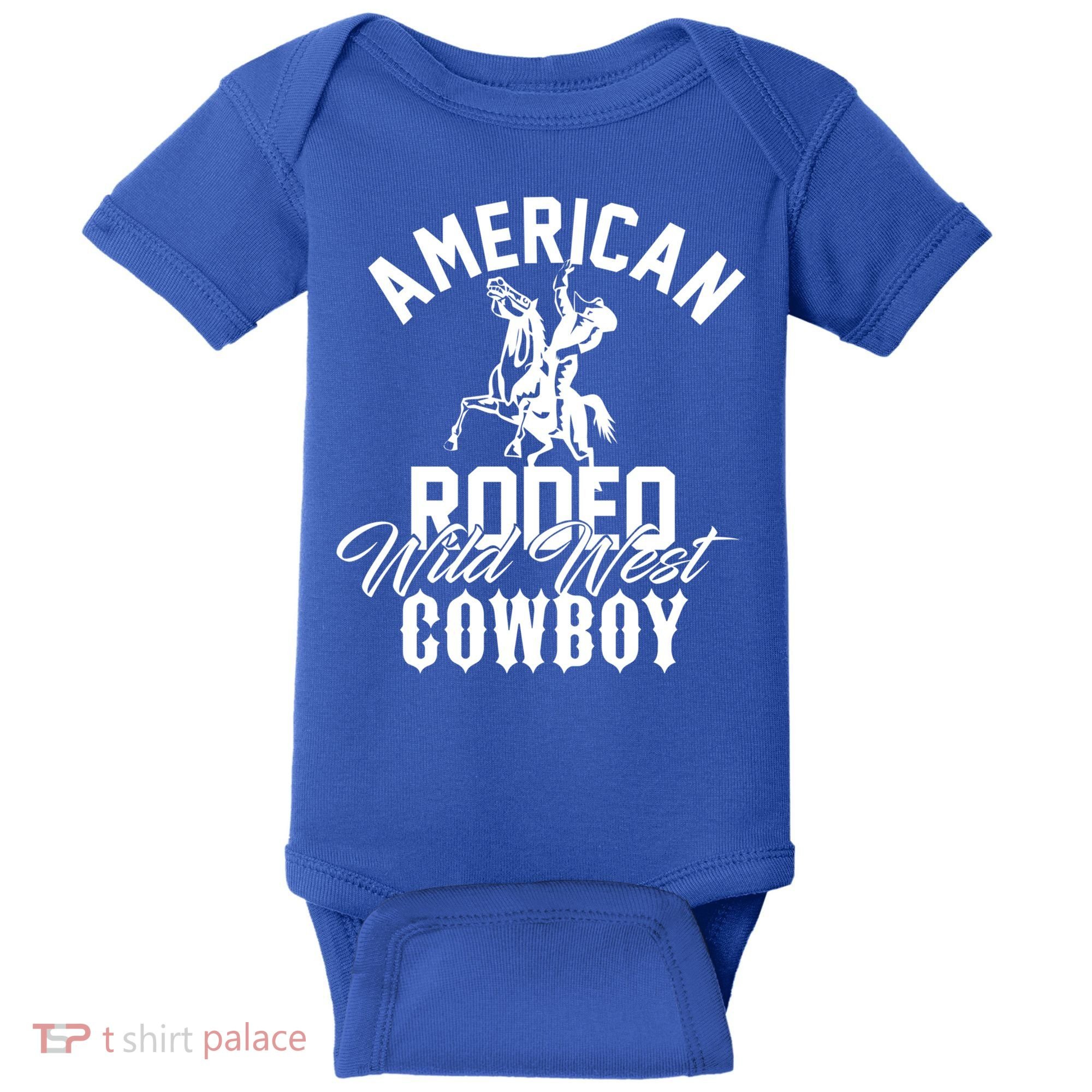 American Rodeo Wild West Cowboy Western Howdy Gift Baby Bodysuit