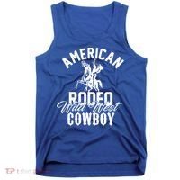 American Rodeo Wild West Cowboy Western Howdy Gift Tank Top thumb 0
