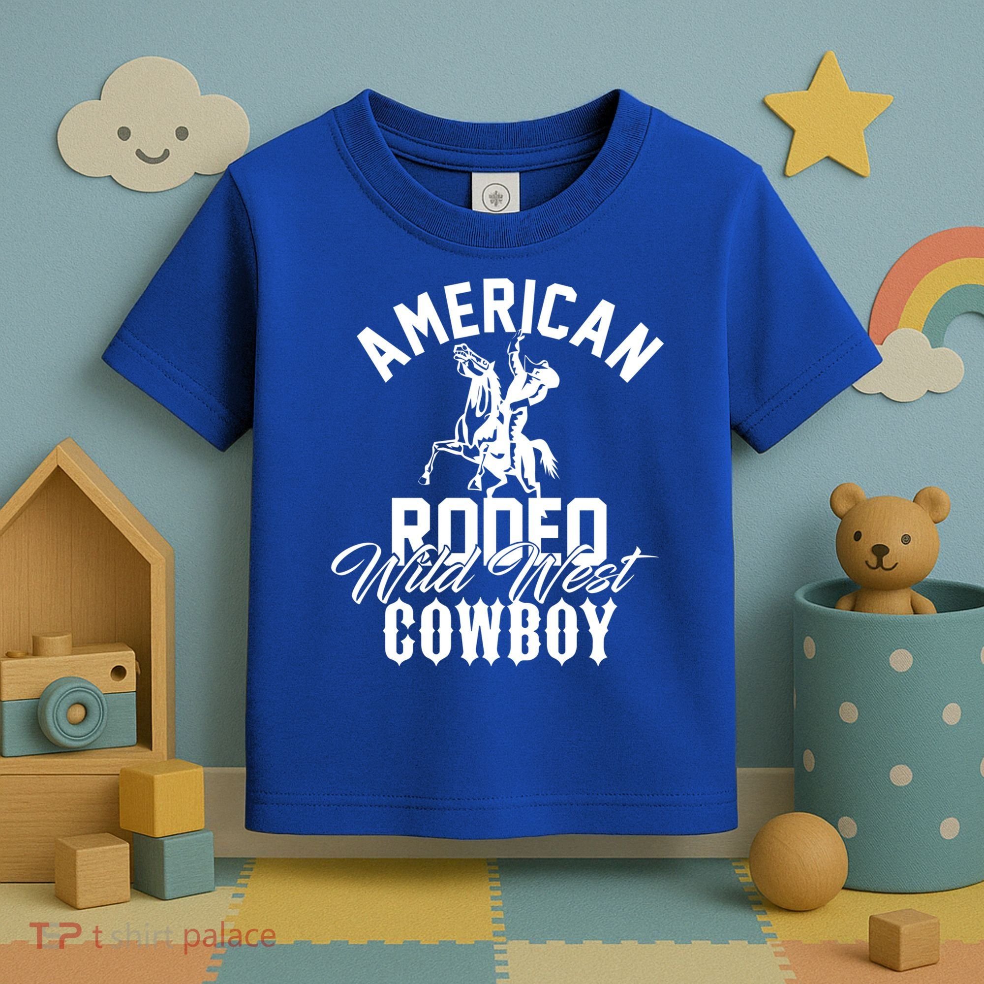 American Rodeo Wild West Cowboy Western Howdy Gift Toddler T-Shirt