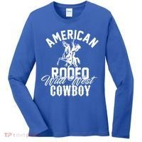 American Rodeo Wild West Cowboy Western Howdy Gift Women's Long Sleeve Shirt thumb 0