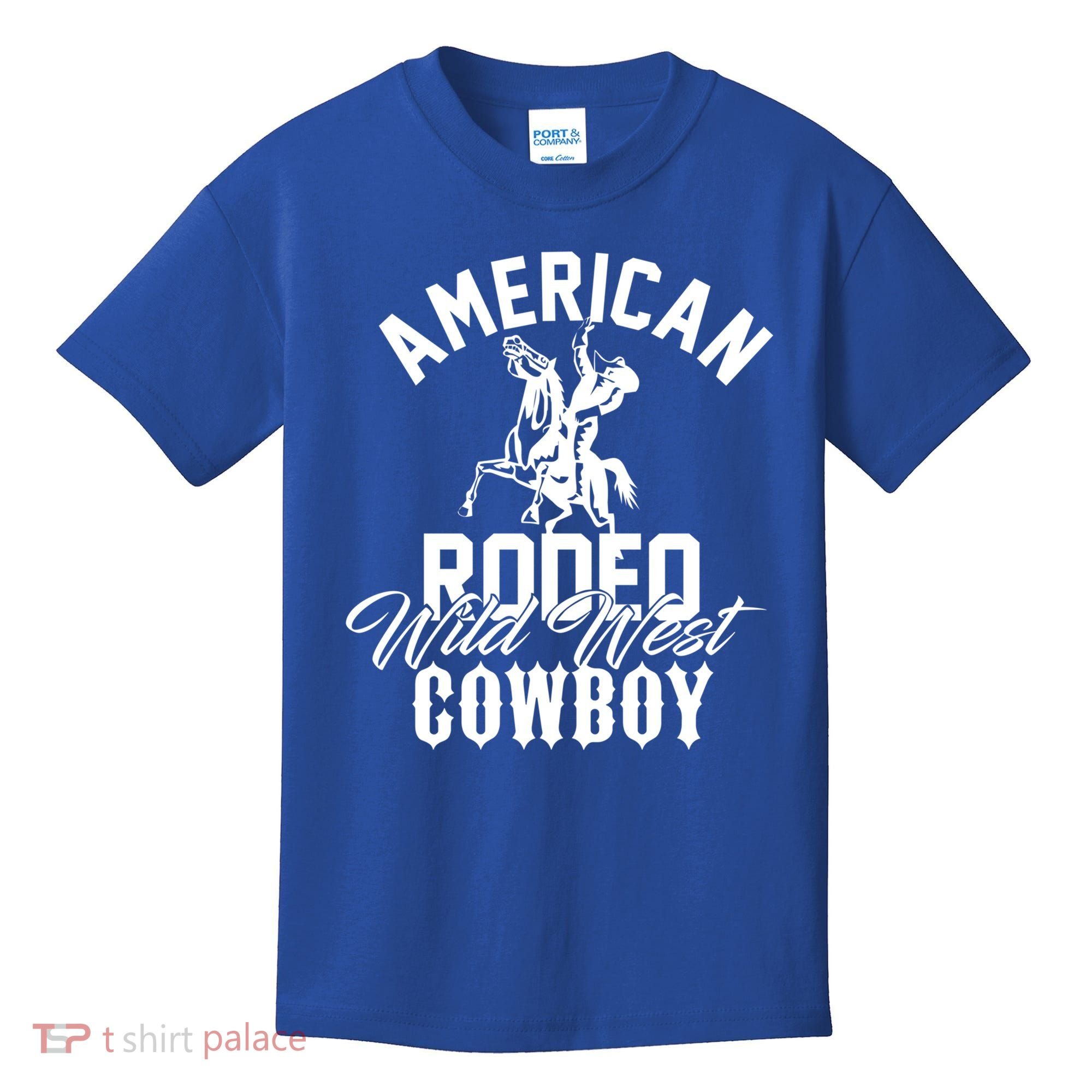 American Rodeo Wild West Cowboy Western Howdy Gift Kids T-Shirt