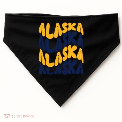 Alaska Retro Wave USA-Made Doggie Bandana