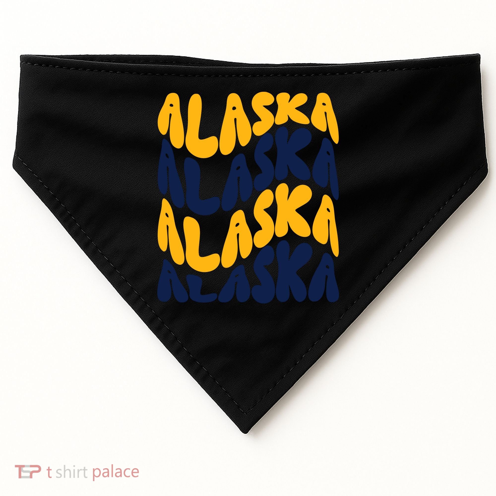 Alaska Retro Wave USA-Made Doggie Bandana