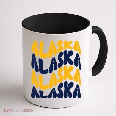 Alaska Retro Wave Coffee Mug back
