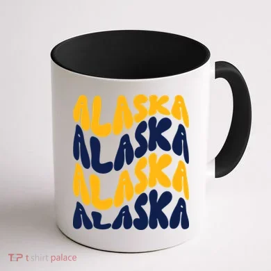 Alaska Retro Wave Coffee Mug back