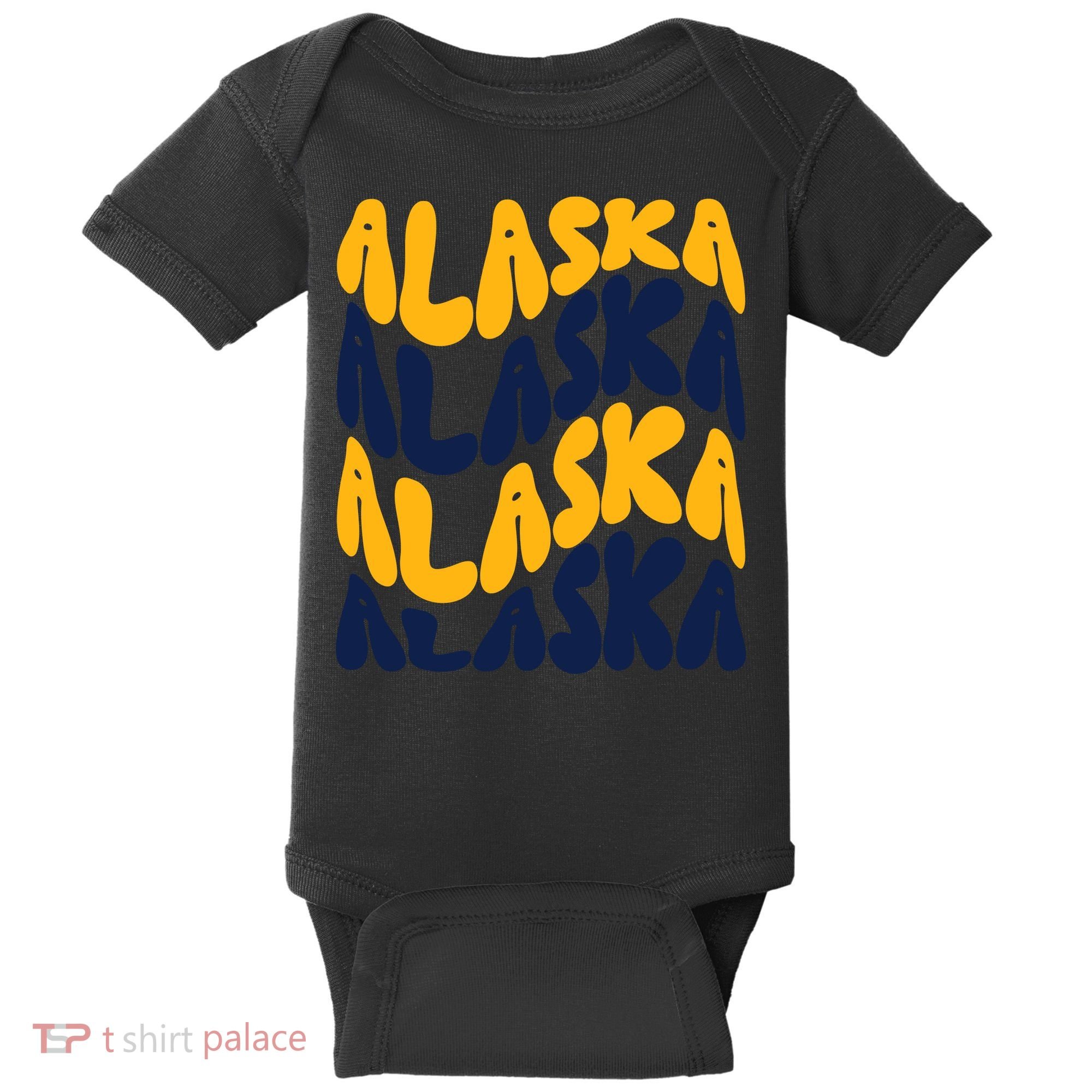 Alaska Retro Wave Baby Bodysuit