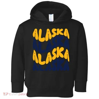 Alaska Retro Wave Toddler Hoodie
