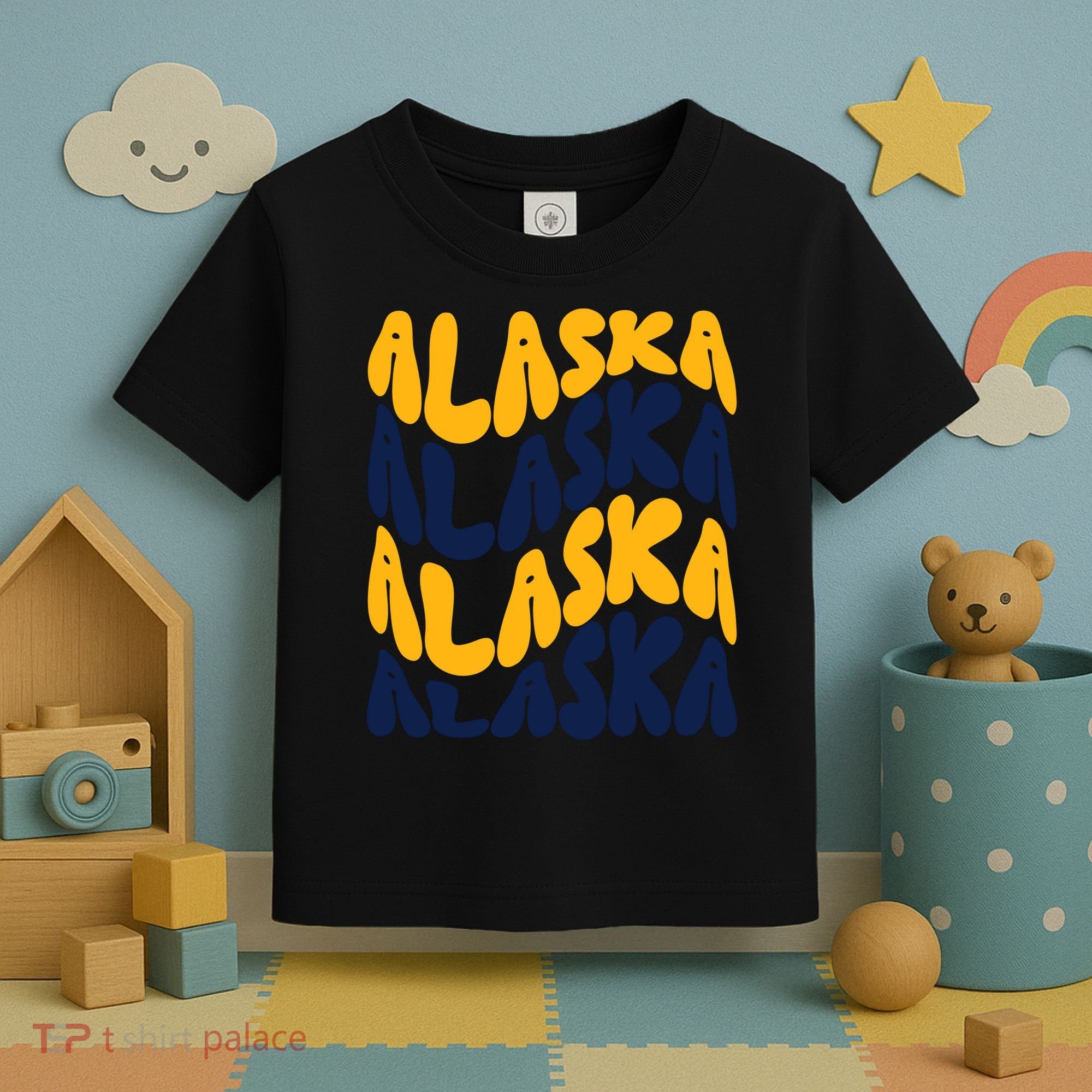 Alaska Retro Wave Toddler T-Shirt