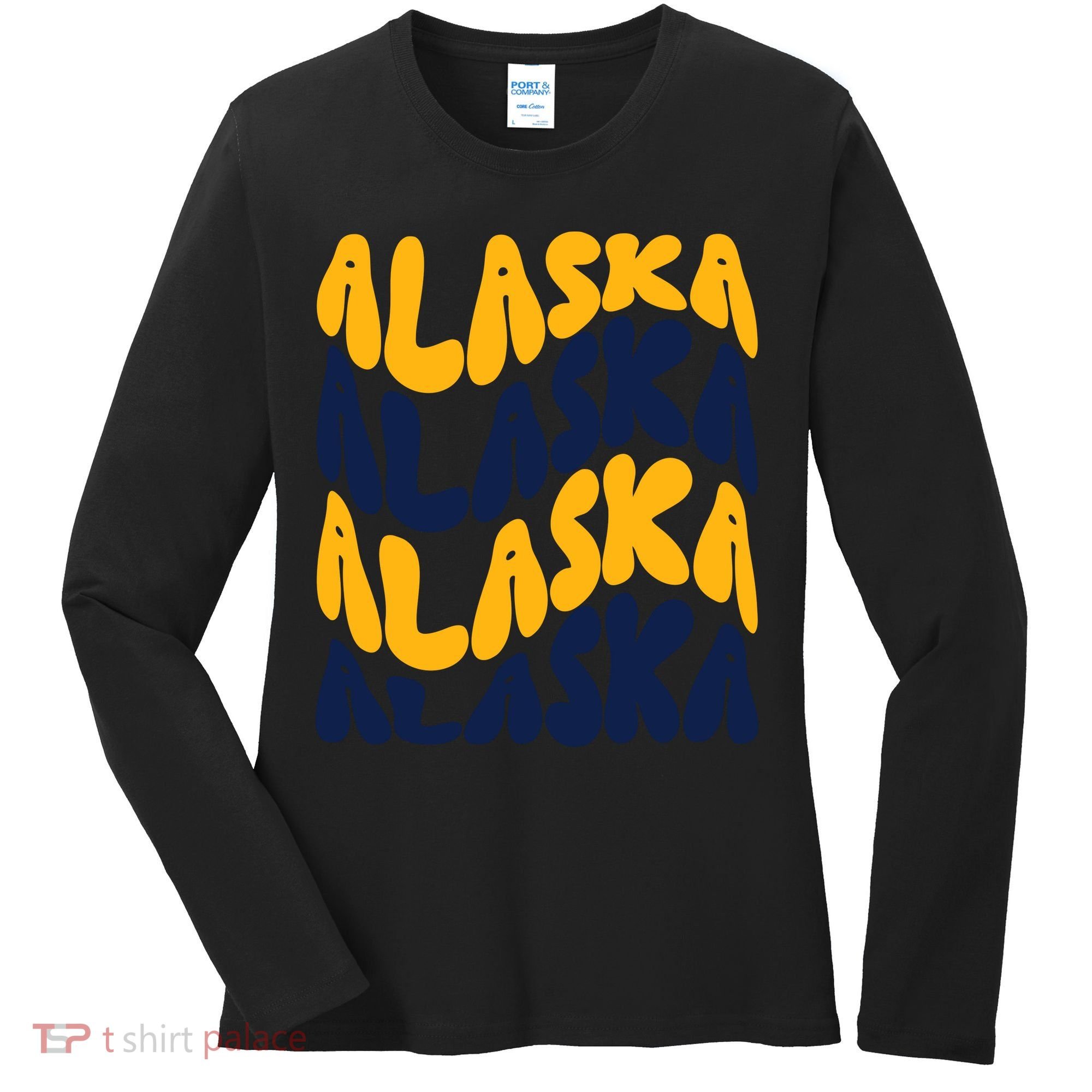 Alaska Retro Wave Women's Long Sleeve Shirt
