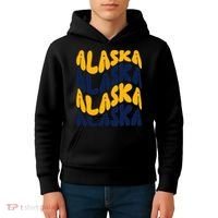 Alaska Retro Wave Kids Hoodie thumb 4
