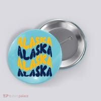 Alaska Retro Wave Button thumb 0