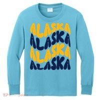 Alaska Retro Wave Kids Long Sleeve Shirt thumb 0