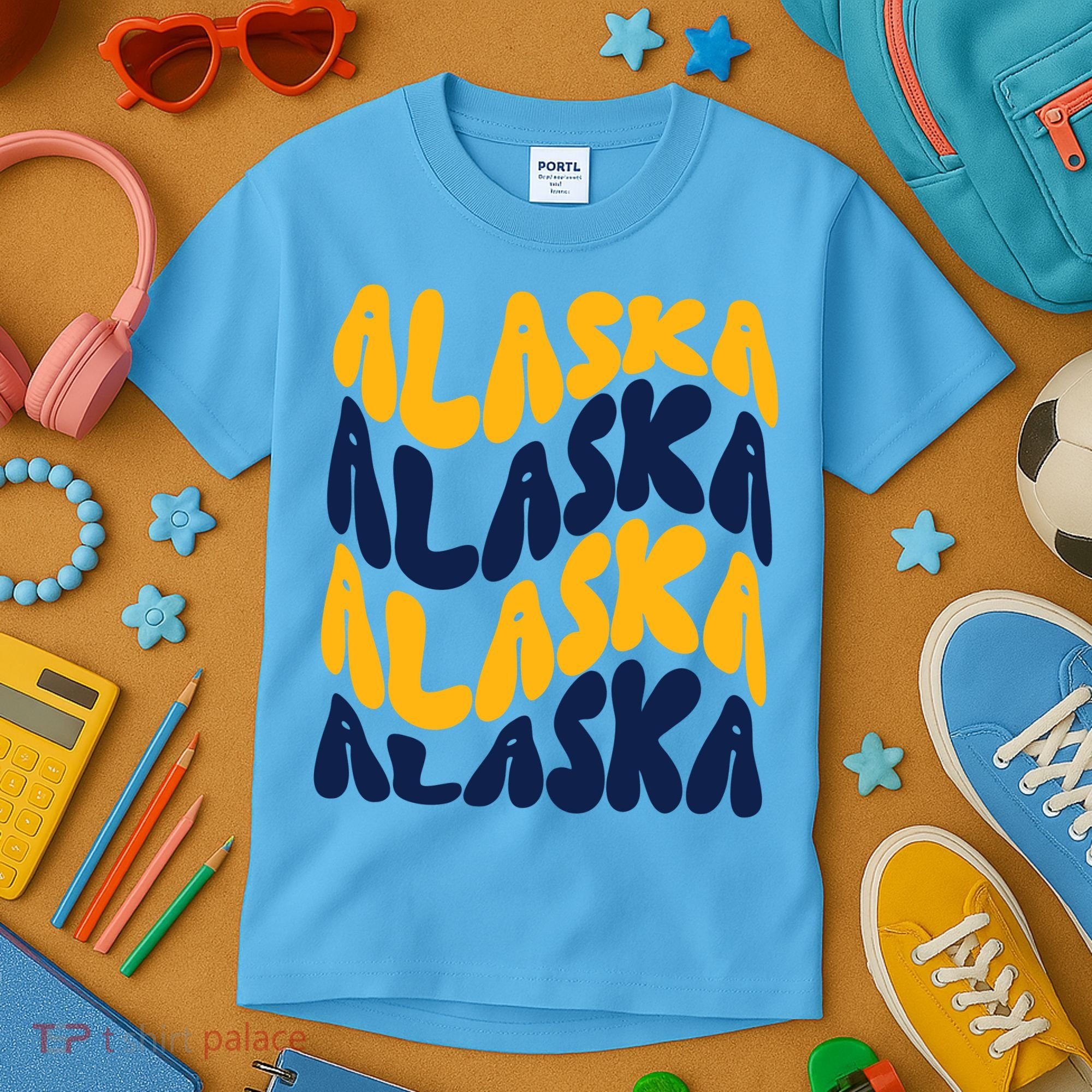 Alaska Retro Wave Kids T-Shirt