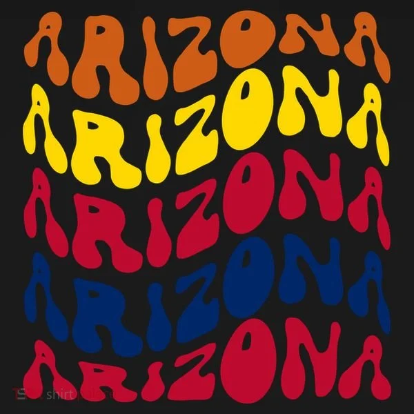 Arizona Retro Wave Bucket Hat