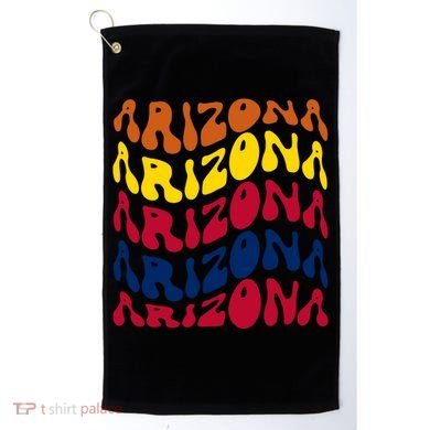Arizona Retro Wave Golf Towel