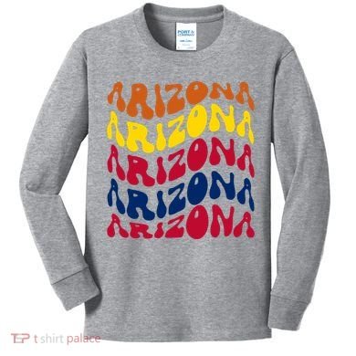 Arizona Retro Wave Kids Long Sleeve Shirt